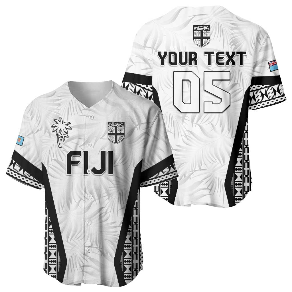 Custom Fiji 2026 Rugby Baseball Jersey Fijian Tapa Pattern