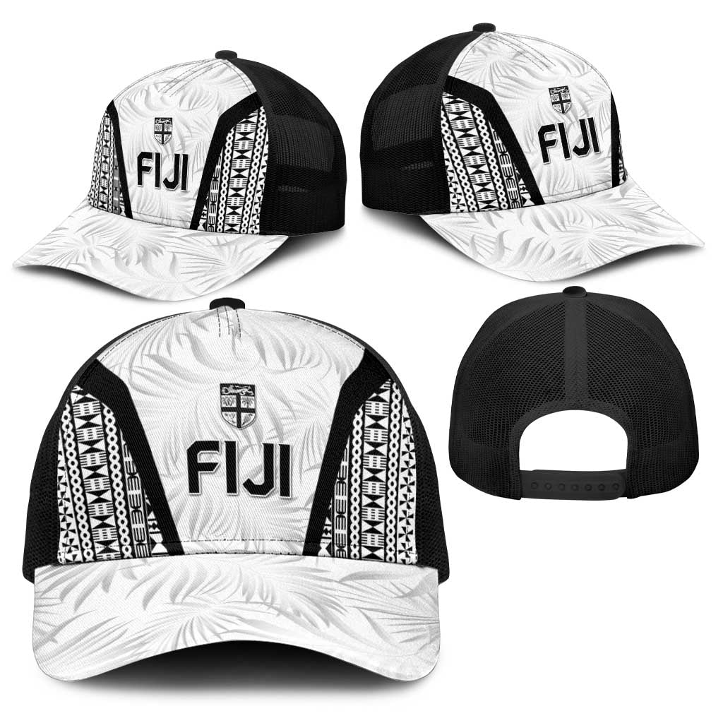 Fiji 2026 Rugby Baseball Net Cap Fijian Tapa Pattern