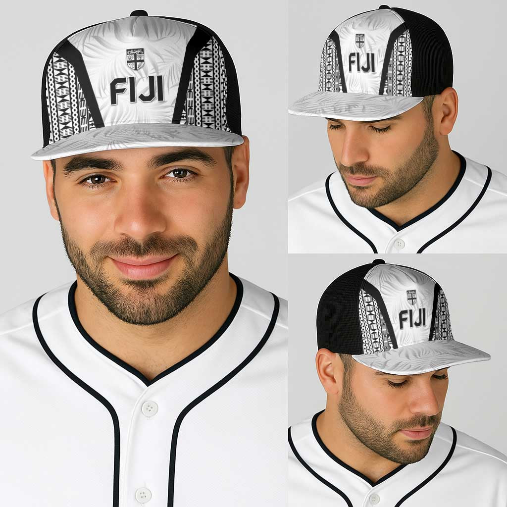 Fiji 2026 Rugby Baseball Net Cap Fijian Tapa Pattern