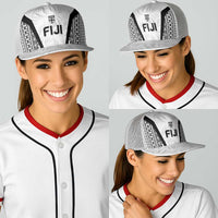 Fiji 2026 Rugby Baseball Net Cap Fijian Tapa Pattern