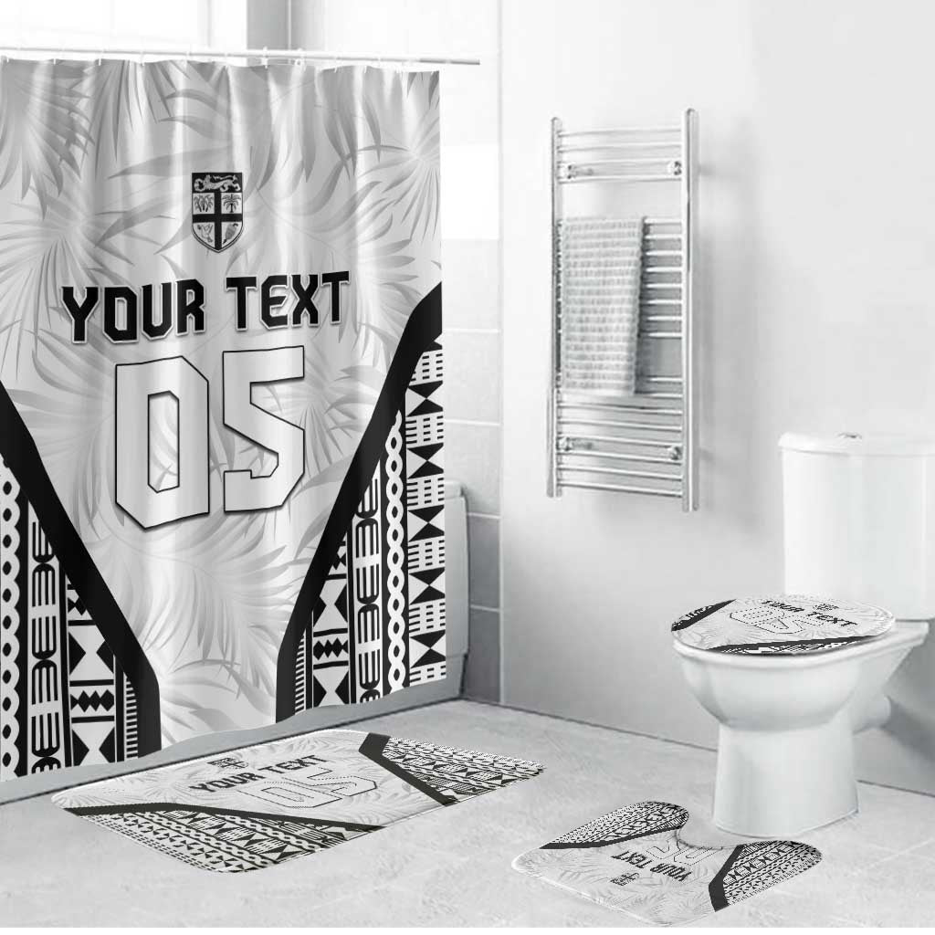 Custom Fiji 2026 Rugby Bathroom Set Fijian Tapa Pattern