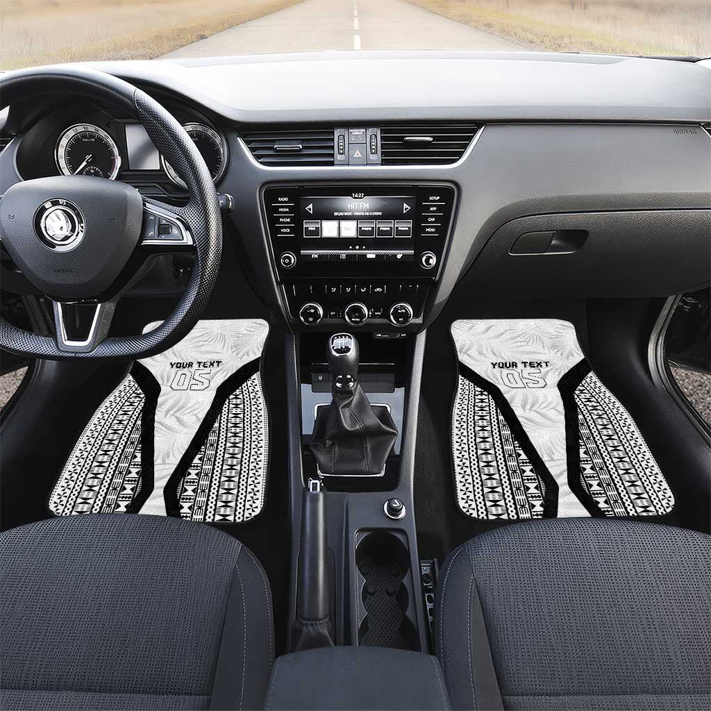 Custom Fiji 2026 Rugby Car Mats Fijian Tapa Pattern