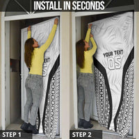Custom Fiji 2026 Rugby Door Cover Fijian Tapa Pattern