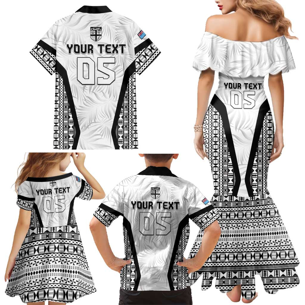 Custom Fiji 2026 Rugby Family Matching Mermaid Dress and Hawaiian Shirt Fijian Tapa Pattern LT05 - Polynesian Pride