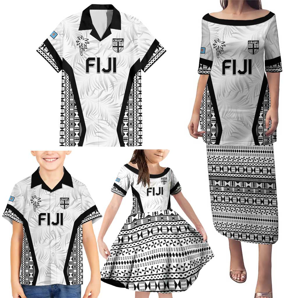 Custom Fiji 2026 Rugby Family Matching Puletasi and Hawaiian Shirt Fijian Tapa Pattern LT05 - Polynesian Pride