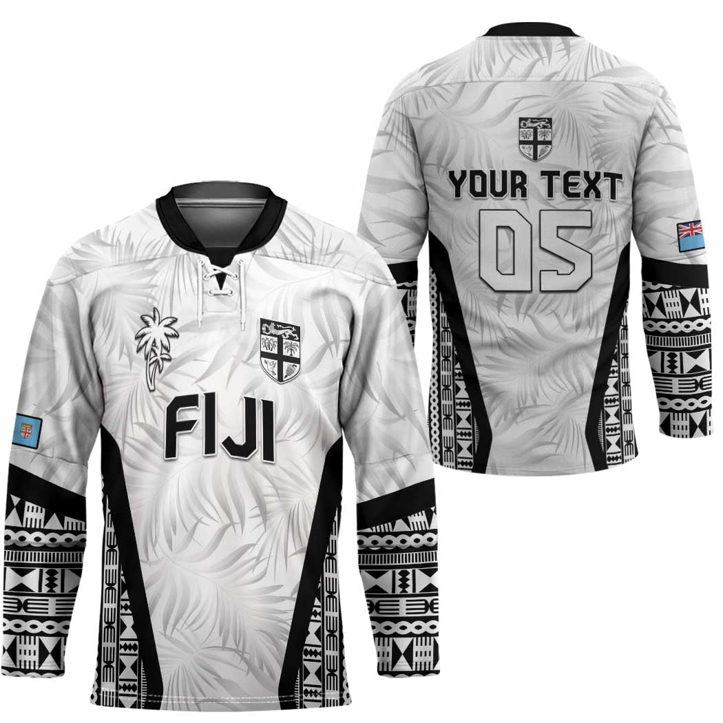 Custom Fiji 2026 Rugby Hockey Jersey Fijian Tapa Pattern