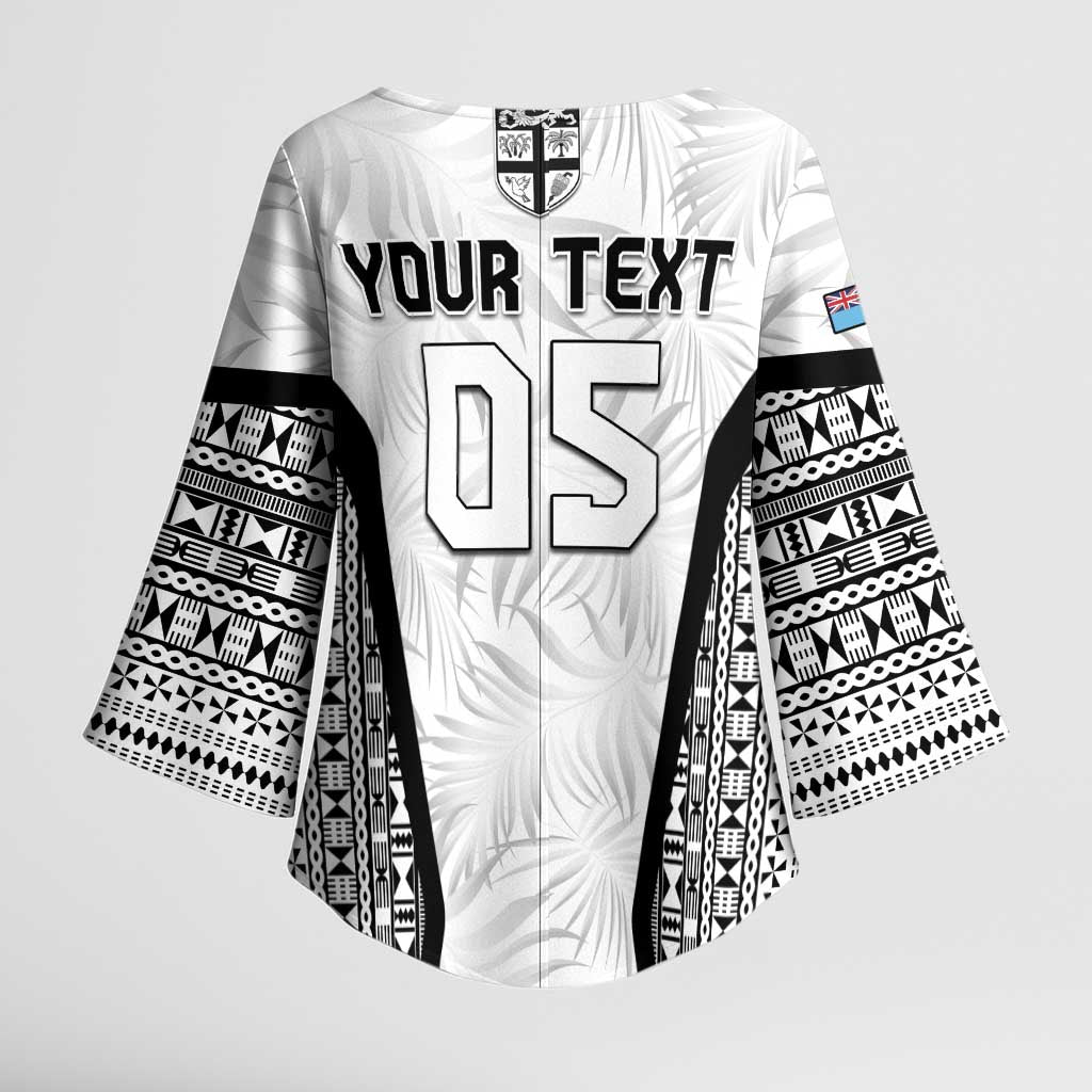 Custom Fiji 2026 Rugby Kimono Sleeve Blouse Fijian Tapa Pattern