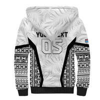 Custom Fiji 2026 Rugby Sherpa Hoodie Fijian Tapa Pattern