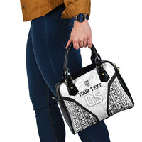Custom Fiji 2026 Rugby Shoulder Handbag Fijian Tapa Pattern