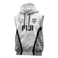 Custom Fiji 2026 Rugby Sleeveless Hoodie Fijian Tapa Pattern