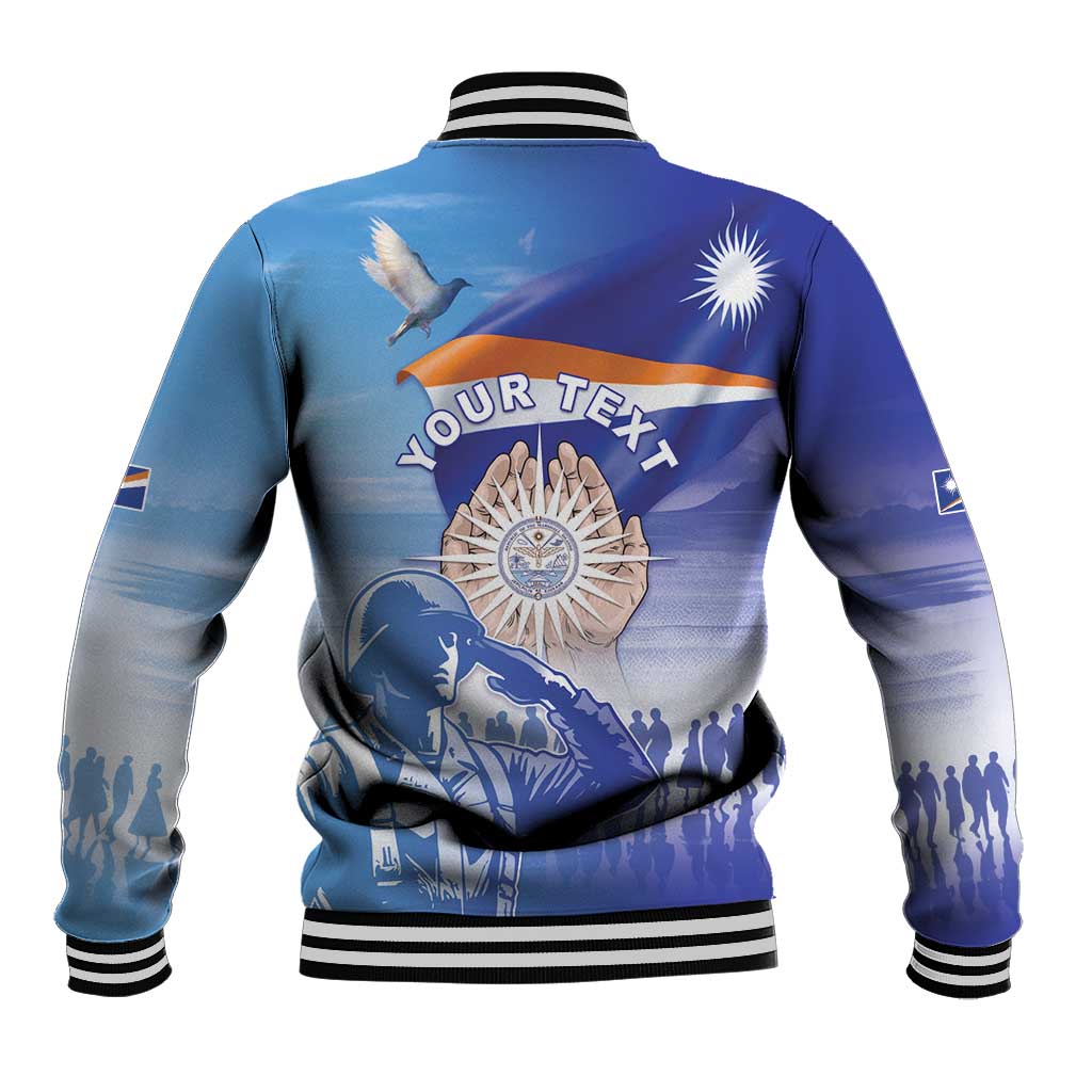 Personalised Marshall Islands Remembrance Day Baseball Jacket We Will Always Remember