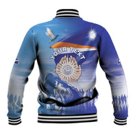 Personalised Marshall Islands Remembrance Day Baseball Jacket We Will Always Remember