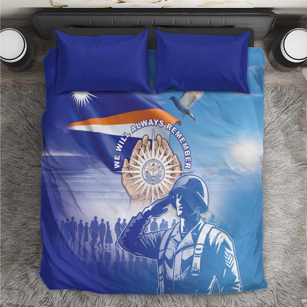 Marshall Islands Remembrance Day Bedding Set We Will Always Remember