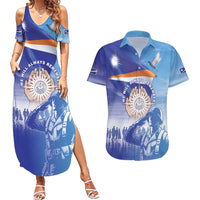Personalised Marshall Islands Remembrance Day Couples Matching Summer Maxi Dress and Hawaiian Shirt We Will Always Remember