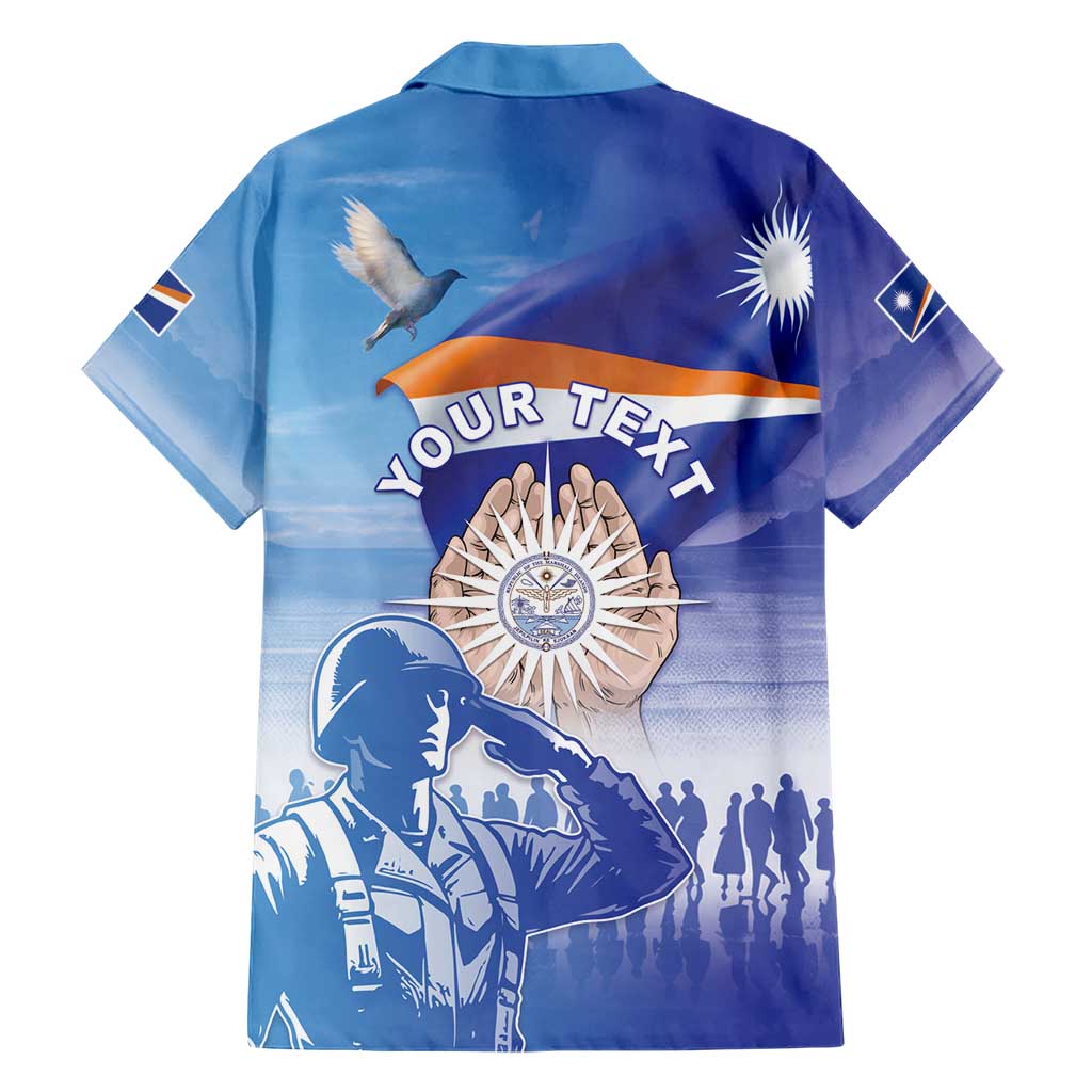 Personalised Marshall Islands Remembrance Day Family Matching Off Shoulder Maxi Dress and Hawaiian Shirt We Will Always Remember
