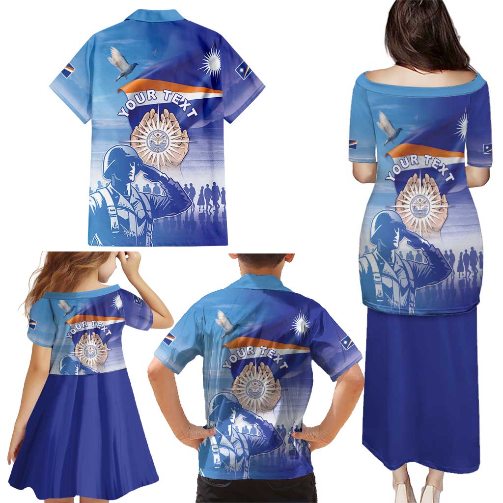 Personalised Marshall Islands Remembrance Day Family Matching Puletasi and Hawaiian Shirt We Will Always Remember