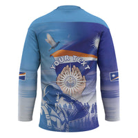 Personalised Marshall Islands Remembrance Day Hockey Jersey We Will Always Remember