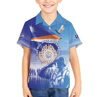 Personalised Marshall Islands Remembrance Day Kid Hawaiian Shirt We Will Always Remember