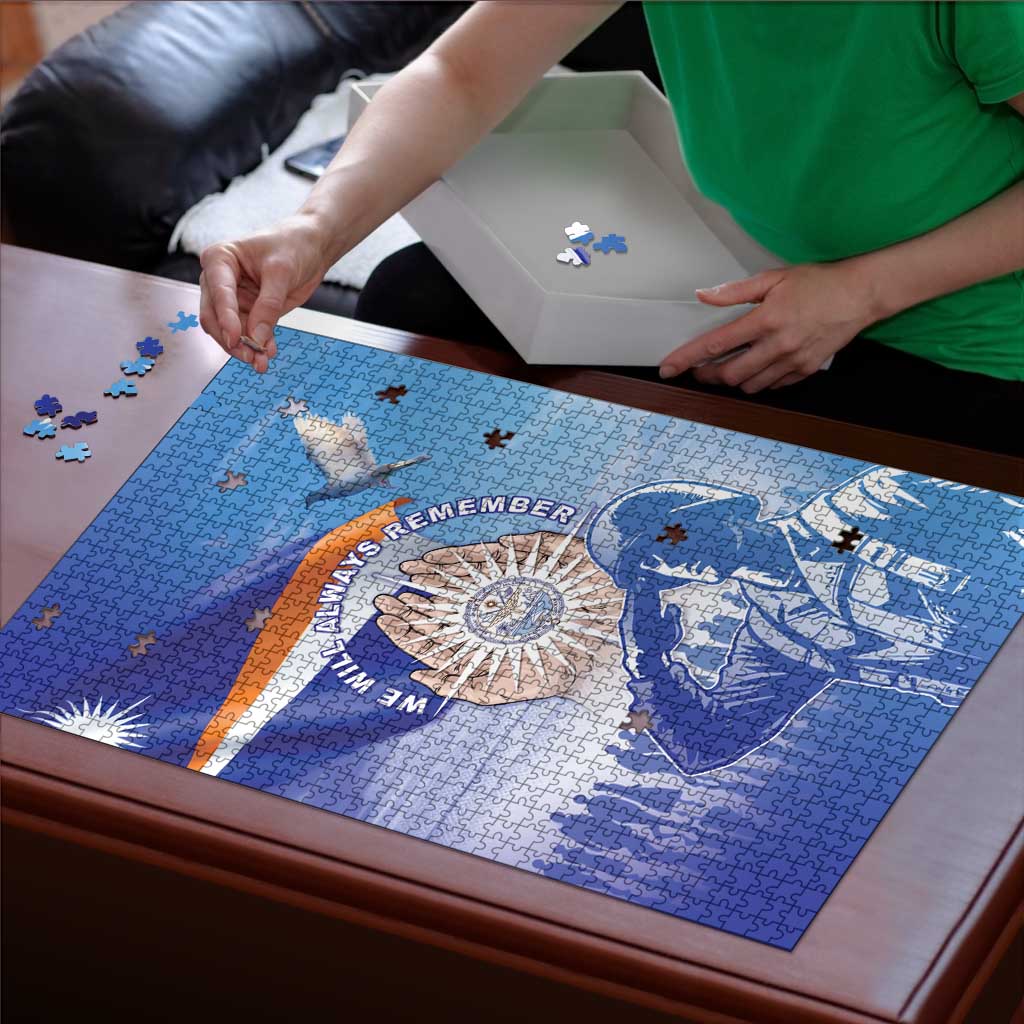 Marshall Islands Remembrance Day Puzzle We Will Always Remember