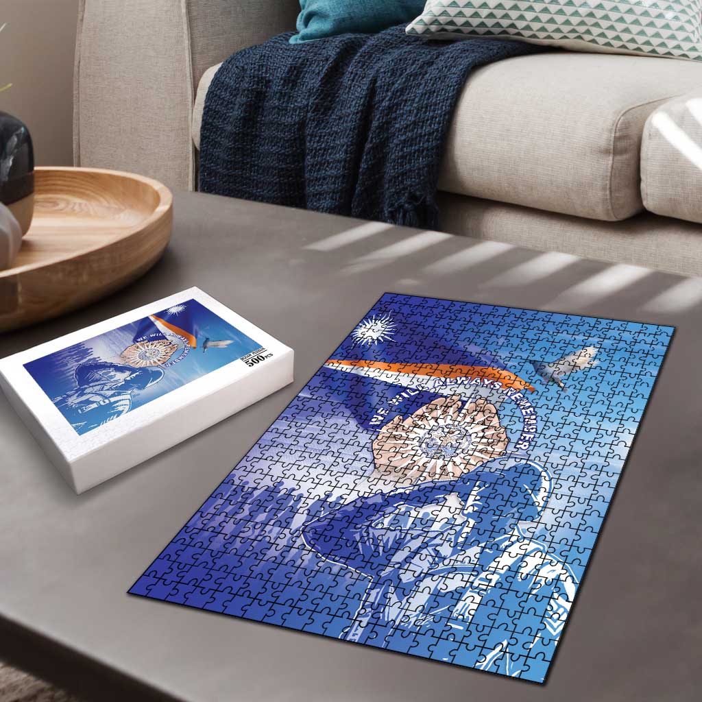 Marshall Islands Remembrance Day Puzzle We Will Always Remember