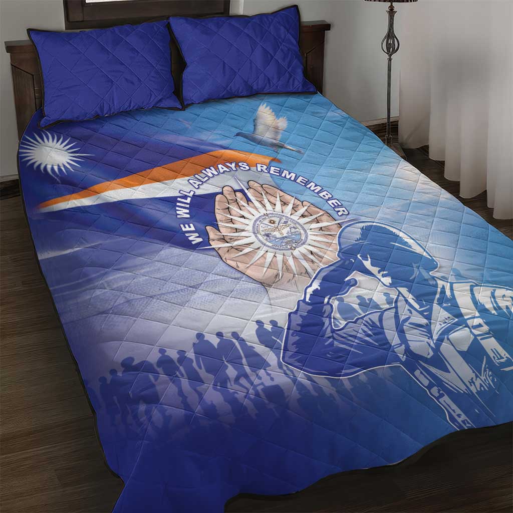 Marshall Islands Remembrance Day Quilt Bed Set We Will Always Remember