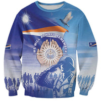 Personalised Marshall Islands Remembrance Day Sweatshirt We Will Always Remember