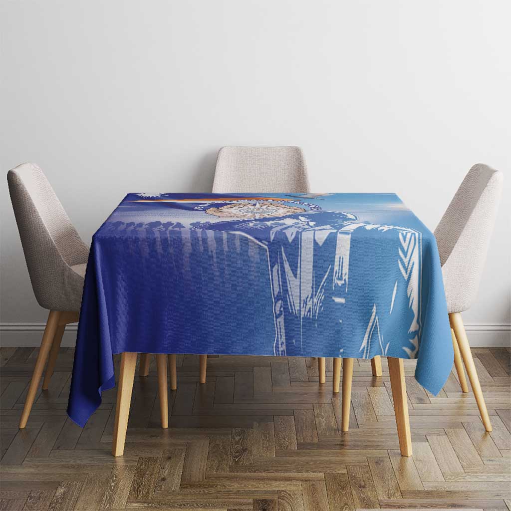 Marshall Islands Remembrance Day Tablecloth We Will Always Remember