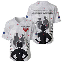 New Zealand ANZAC Day Baseball Jersey For The Nurse Lest We Forget LT05 - Polynesian Pride
