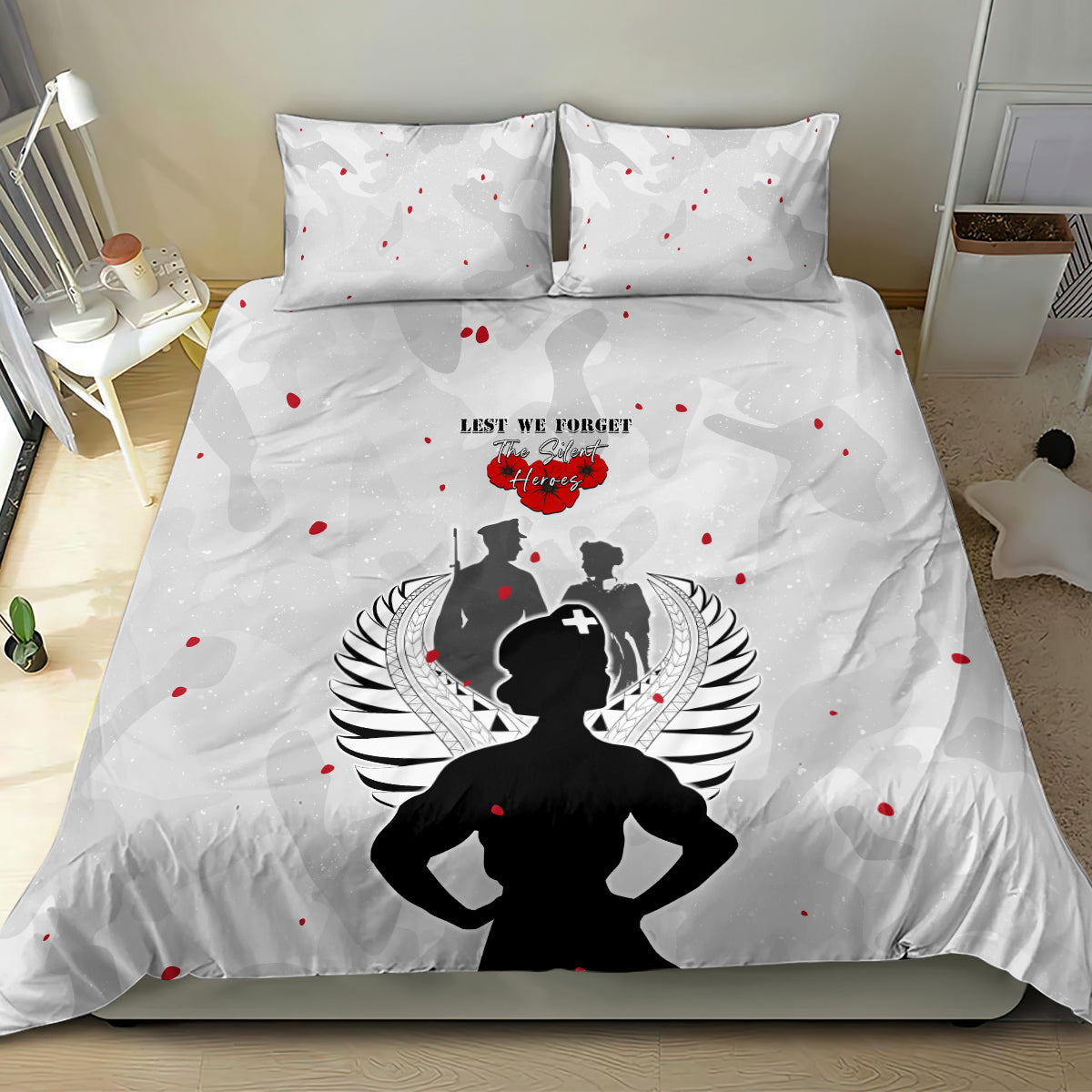 New Zealand ANZAC Day Bedding Set For The Nurse Lest We Forget