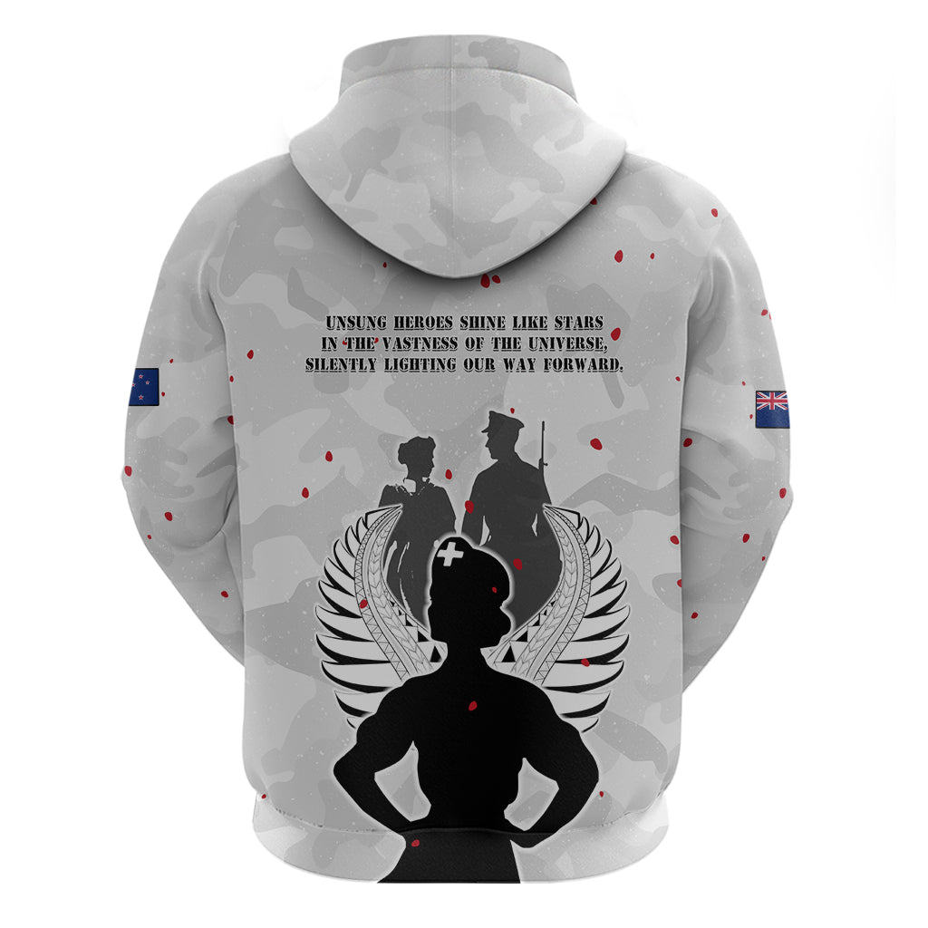 New Zealand ANZAC Day Zip Hoodie For The Nurse Lest We Forget LT05 - Polynesian Pride