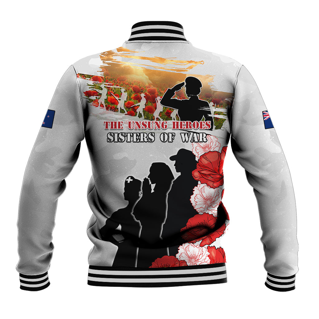 New Zealand ANZAC Day Baseball Jacket The Unsung Heroes Sisters of War LT05 - Polynesian Pride