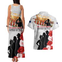 New Zealand ANZAC Day Couples Matching Tank Maxi Dress and Hawaiian Shirt The Unsung Heroes Sisters of War LT05 - Polynesian Pride