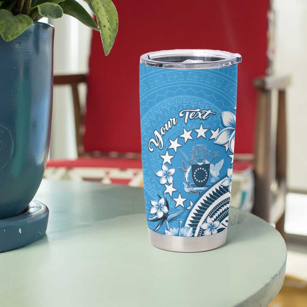 Personalised Penrhyn Gospel Day Tumbler Cup Cook Islands Tribal Pattern