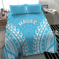 Custom Cook Islands Mauke Bedding Set Polynesian Tribal Tattoo