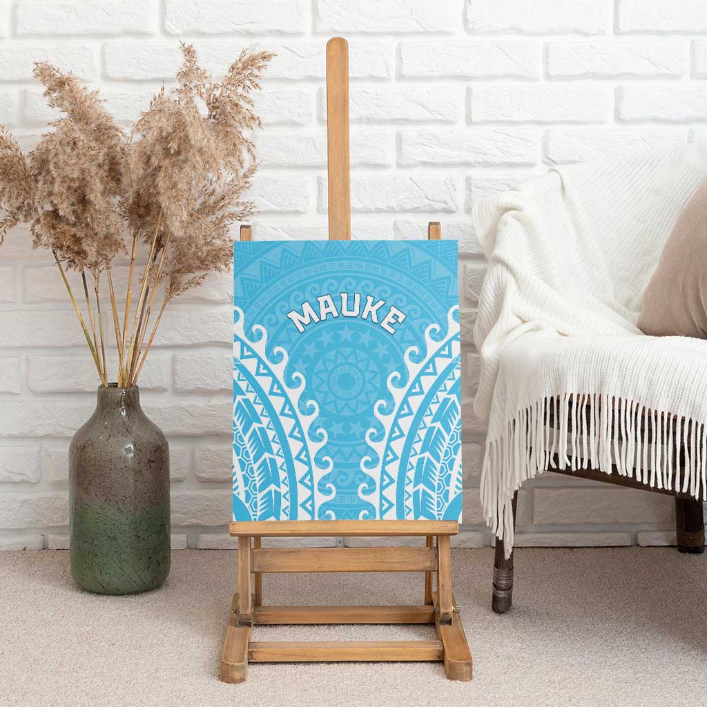 Custom Cook Islands Mauke Canvas Wall Art Polynesian Tribal Tattoo