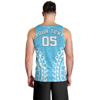 Custom Cook Islands Mauke Men Tank Top Polynesian Tribal Tattoo