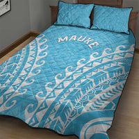 Custom Cook Islands Mauke Quilt Bed Set Polynesian Tribal Tattoo