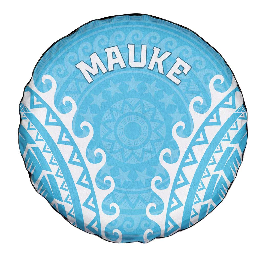 Custom Cook Islands Mauke Spare Tire Cover Polynesian Tribal Tattoo
