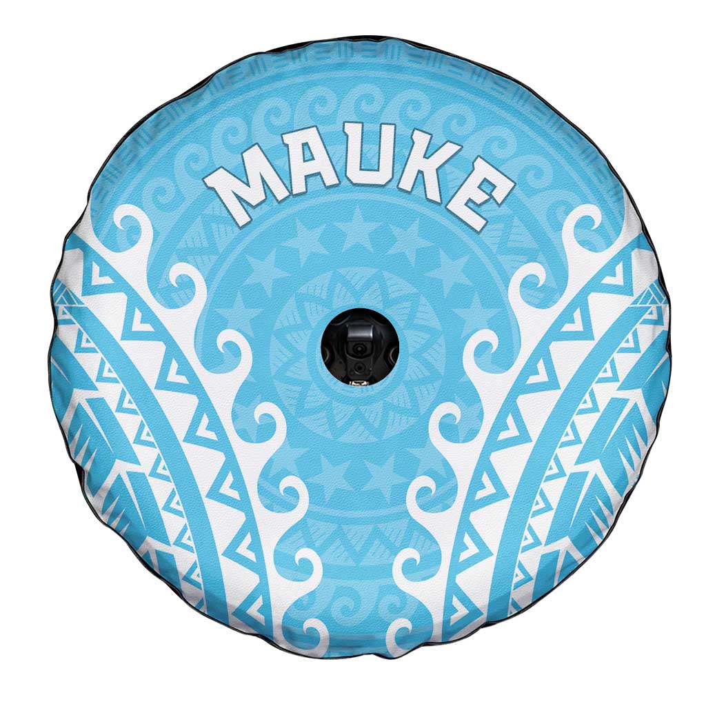 Custom Cook Islands Mauke Spare Tire Cover Polynesian Tribal Tattoo