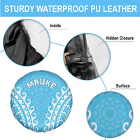 Custom Cook Islands Mauke Spare Tire Cover Polynesian Tribal Tattoo