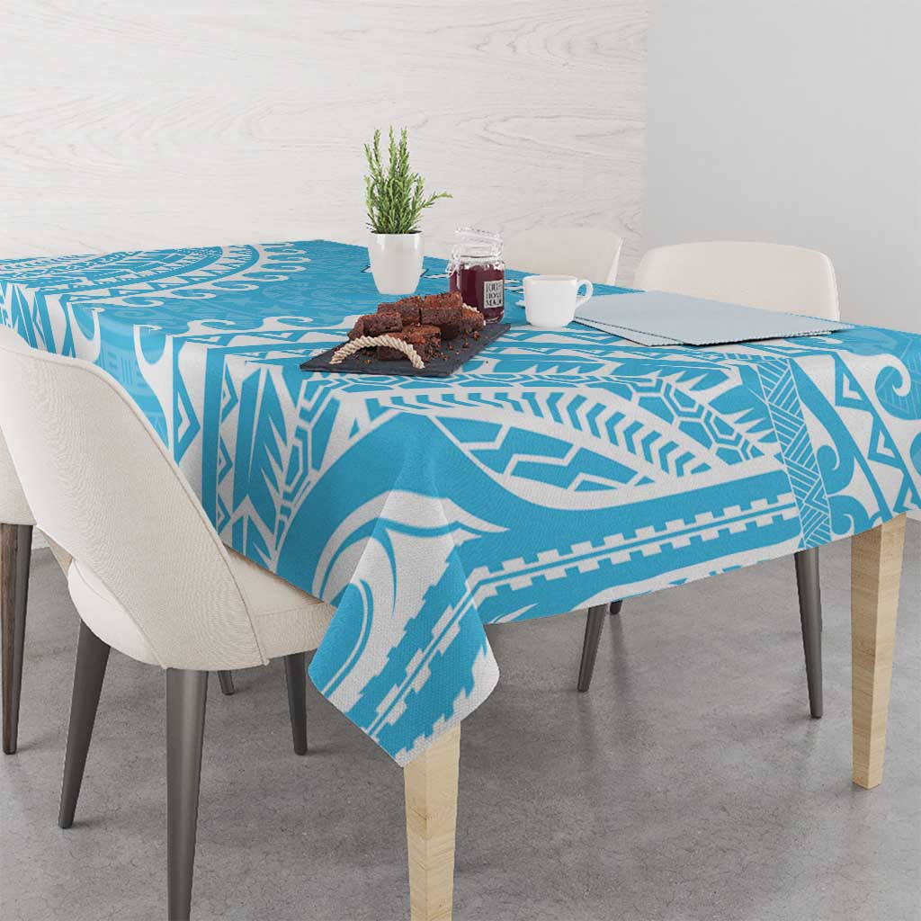 Custom Cook Islands Mauke Tablecloth Polynesian Tribal Tattoo