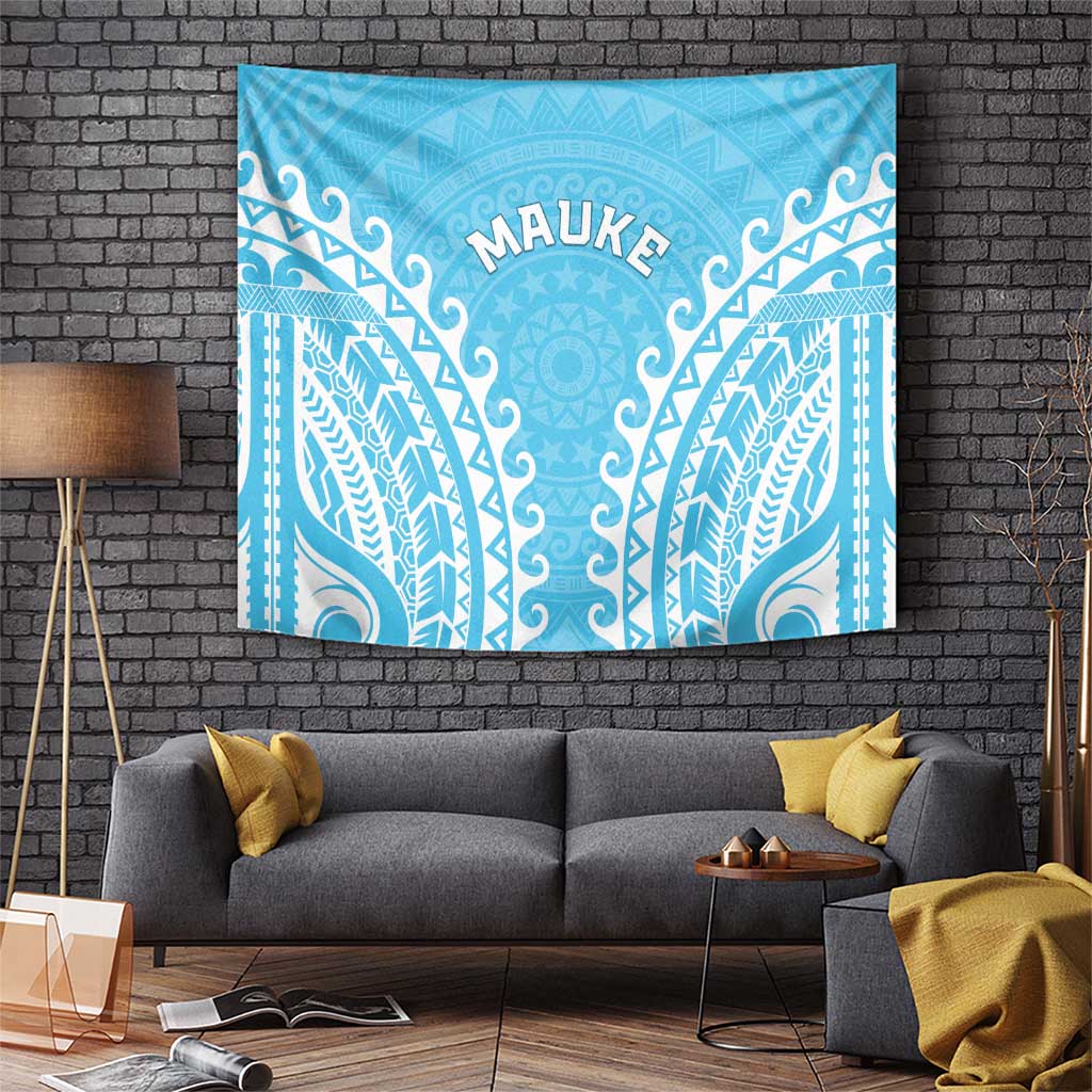 Custom Cook Islands Mauke Tapestry Polynesian Tribal Tattoo