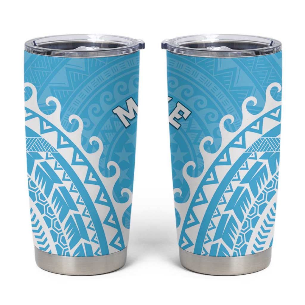 Cook Islands Mauke Tumbler Cup Polynesian Tribal Tattoo