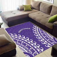 Custom Cook Islands Rarotonga Area Rug Polynesian Tribal Tattoo