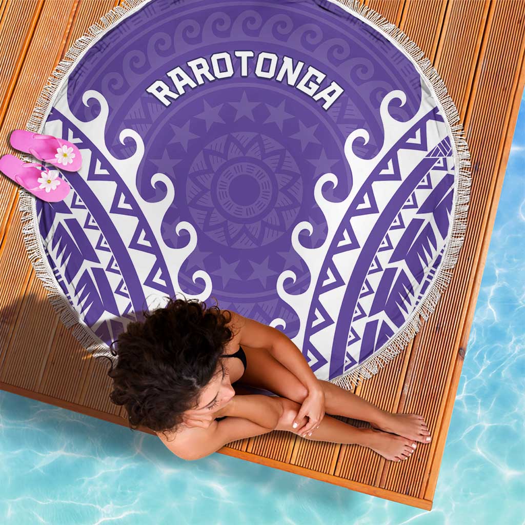 Custom Cook Islands Rarotonga Beach Blanket Polynesian Tribal Tattoo