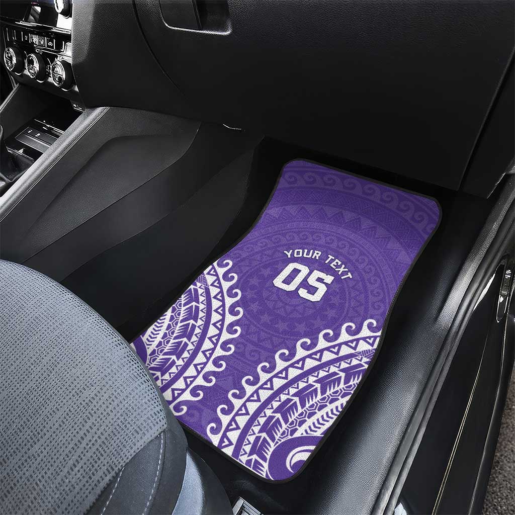 Custom Cook Islands Rarotonga Car Mats Polynesian Tribal Tattoo