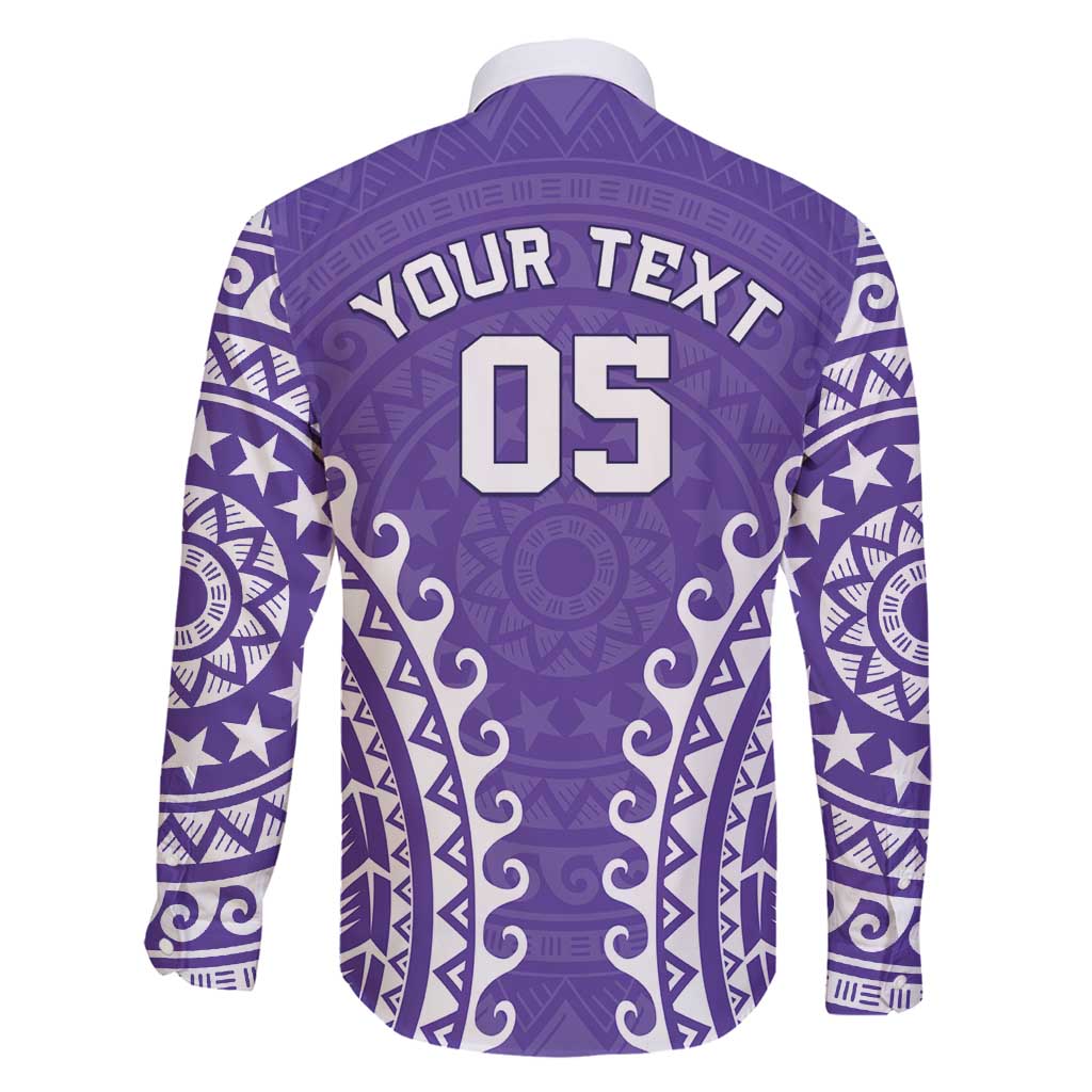 Custom Cook Islands Rarotonga Family Matching Off Shoulder Short Dress and Hawaiian Shirt Polynesian Tribal Tattoo