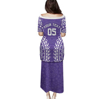 Custom Cook Islands Rarotonga Family Matching Puletasi and Hawaiian Shirt Polynesian Tribal Tattoo