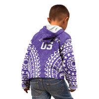 Custom Cook Islands Rarotonga Kid Hoodie Polynesian Tribal Tattoo
