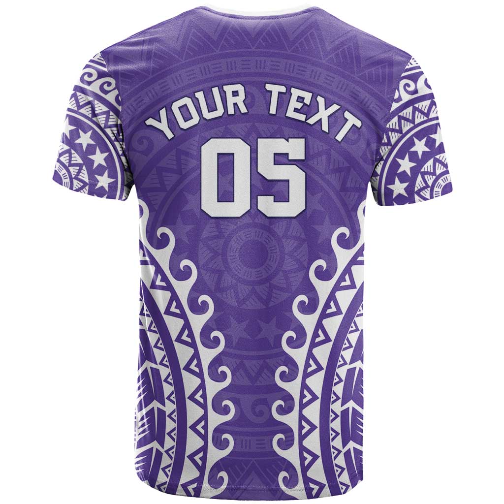 Custom Cook Islands Rarotonga T Shirt Polynesian Tribal Tattoo